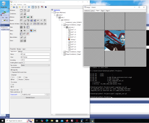 wxGlade running on Windows, showing the design window of a GUI about to be run using wxPerl!